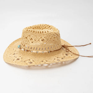 Hand-woven Women's Straw Cowboy Hat