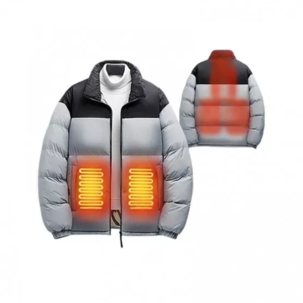 Heated Cotton Jacket with USB Power - Warm Winter Coat for Outdoor Activities
