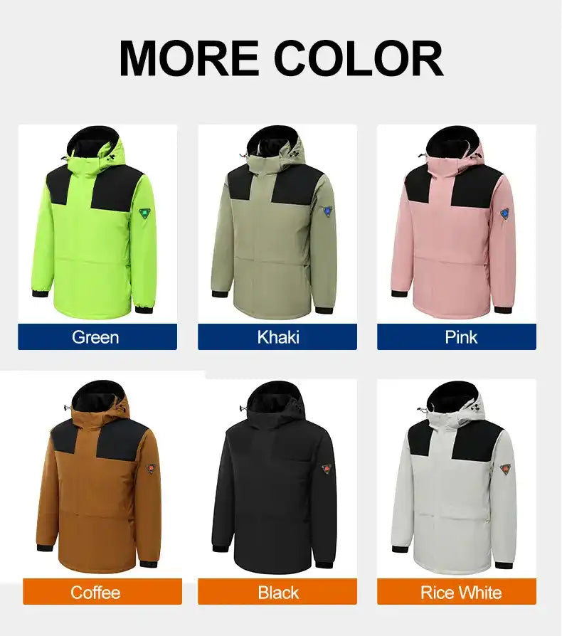 Heated Jacket Waterproof USB Hooded Men Women Outdoor