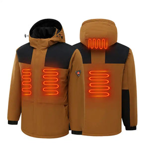 Heated Jacket Waterproof USB Hooded Men Women Outdoor