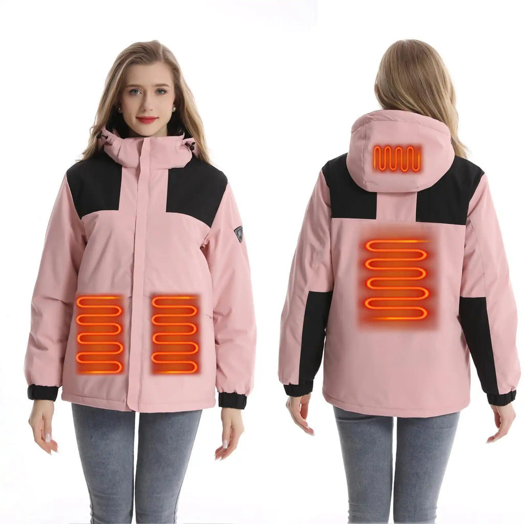 Heated Jacket Waterproof USB Hooded Men Women Outdoor