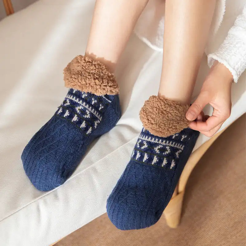 Indoor Thermal Socks - Non-Slip, Plush Lining