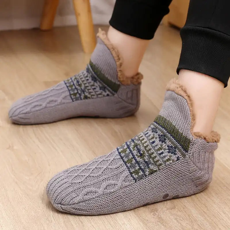 Indoor Thermal Socks - Non-Slip, Plush Lining