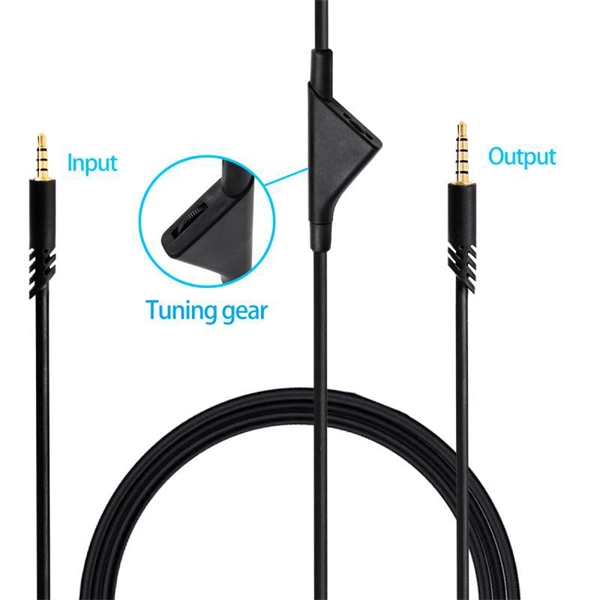 Inline Audio Cable with Volume Control for Astro A10 & A40 Gaming Headsets