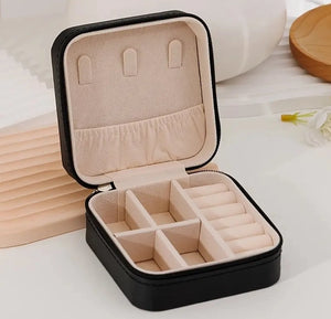 Jewelry Storage Box for Necklaces, Earrings and Rings Mini Jewelry Box Travel Jewelry Box