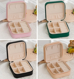 Jewelry Storage Box for Necklaces, Earrings and Rings Mini Jewelry Box Travel Jewelry Box