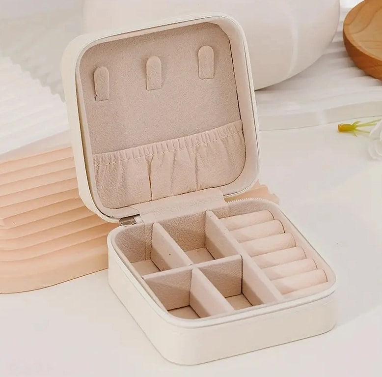 Jewelry Storage Box for Necklaces, Earrings and Rings Mini Jewelry Box Travel Jewelry Box