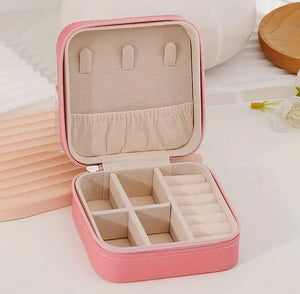 Jewelry Storage Box for Necklaces, Earrings and Rings Mini Jewelry Box Travel Jewelry Box