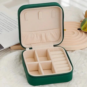 Jewelry Storage Box for Necklaces, Earrings and Rings Mini Jewelry Box Travel Jewelry Box