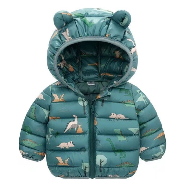 Kids Dinosaur Cotton Padded Jacket