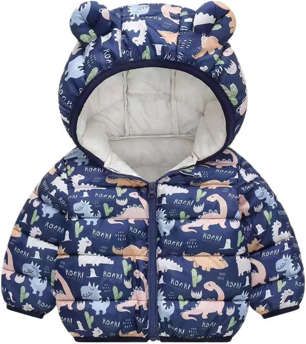 Kids Dinosaur Cotton Padded Jacket