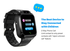 Kids GPS Smartwatch - Waterproof Tracker, Touchscreen & Games for Boys & Girls