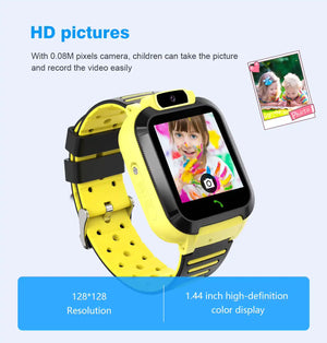 Kids GPS Smartwatch - Waterproof Tracker, Touchscreen & Games for Boys & Girls