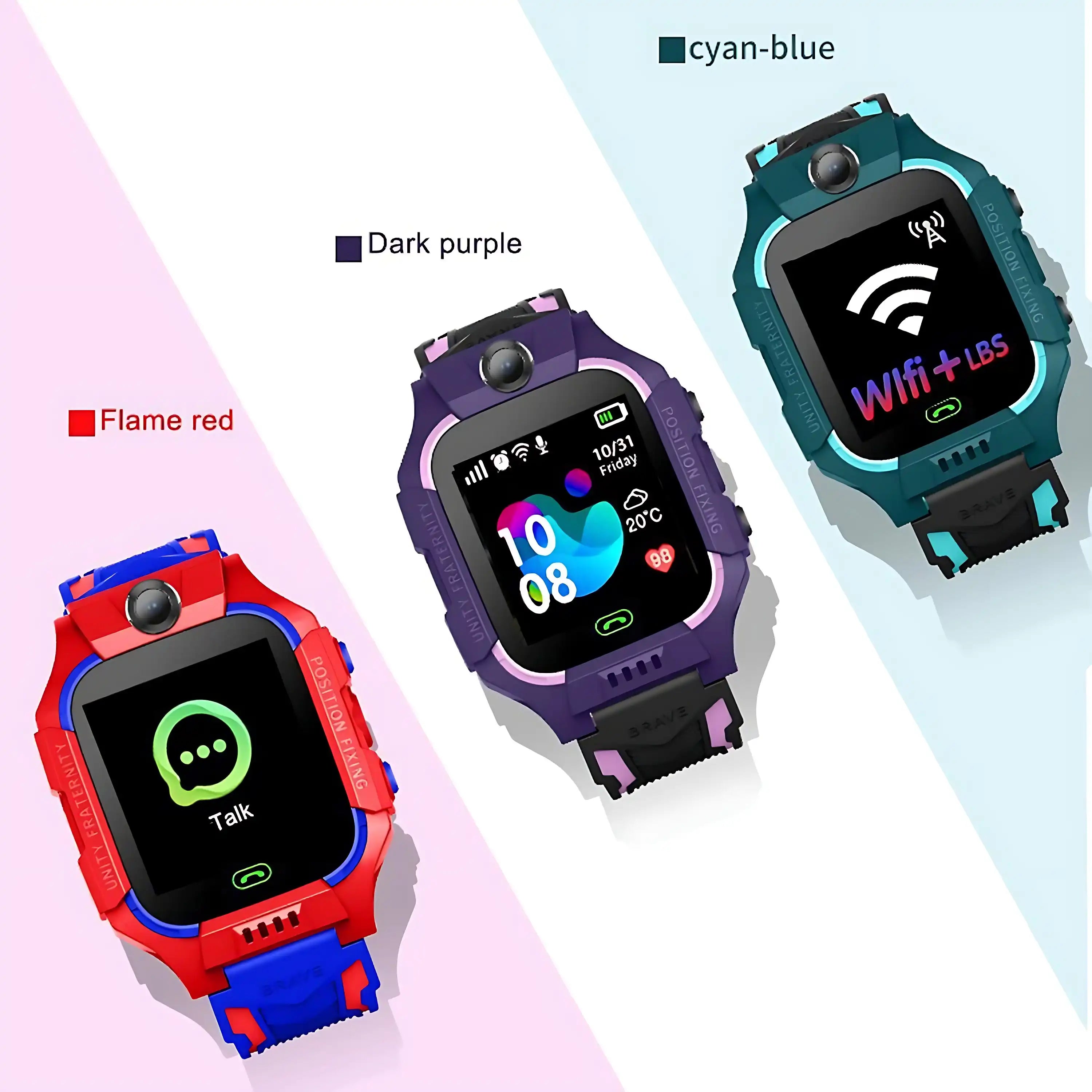 Kids SOS Smartwatch with GPS & 2G Calling - Waterproof Camera Watch for Boys & Girls