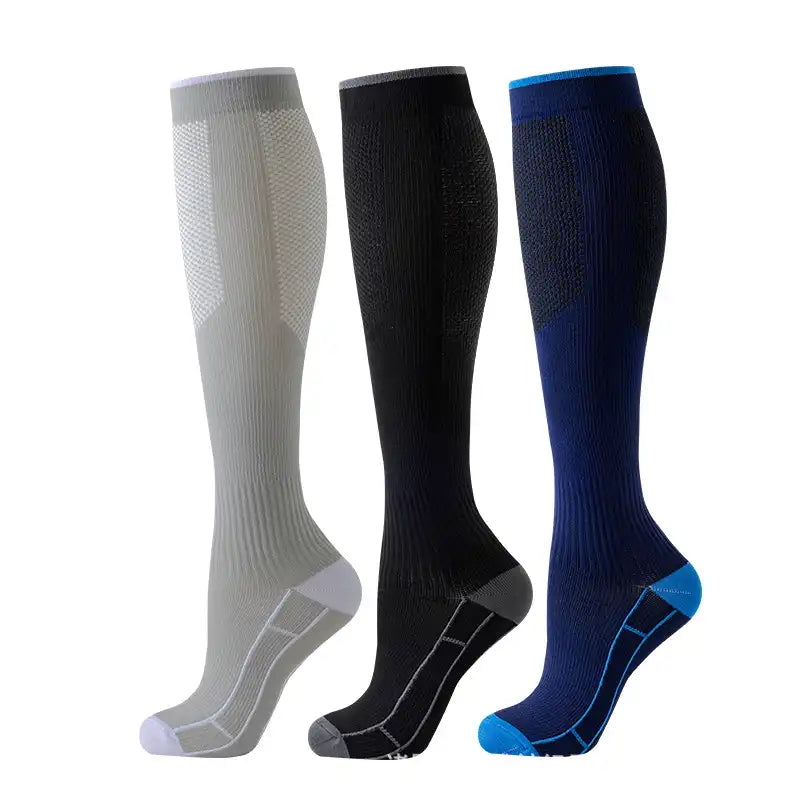 Knee-High Compression Socks (20-30mmHg) - Breathable Support for Running & Travel