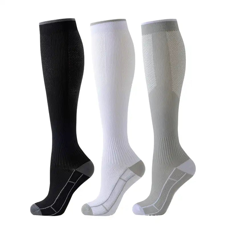 Knee-High Compression Socks (20-30mmHg) - Breathable Support for Running & Travel