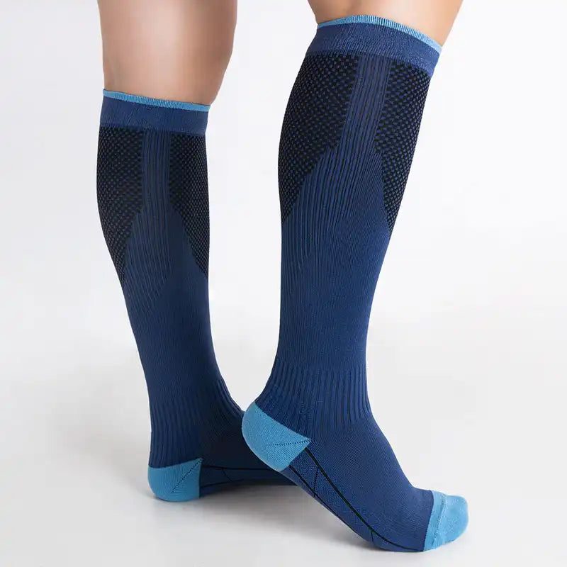 Knee-High Compression Socks (20-30mmHg) - Breathable Support for Running & Travel