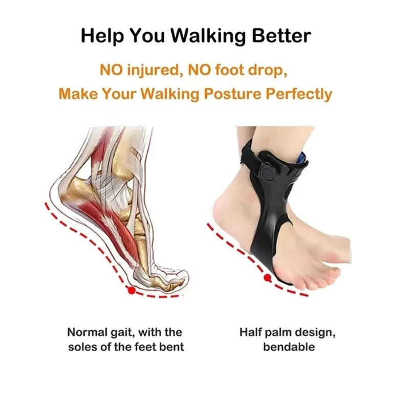 Lightweight Drop Foot Brace – Adjustable AFO Splint for Ankle & Foot Support