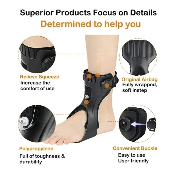 Lightweight Drop Foot Brace – Adjustable AFO Splint for Ankle & Foot Support