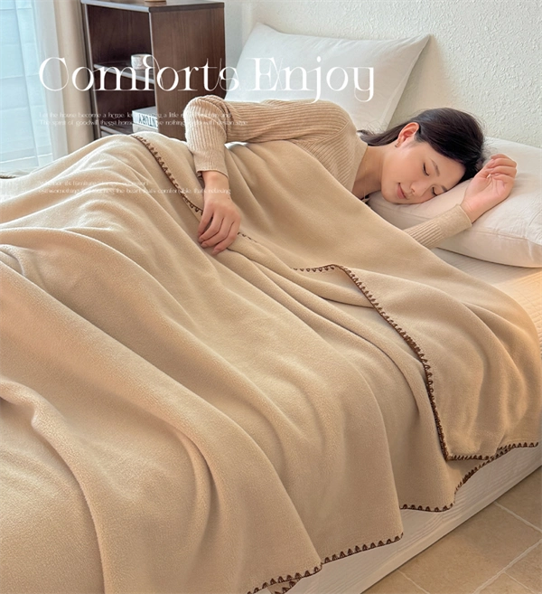 Luxury Alpaca Fleece Throw Blanket – Ultra-Soft Thick Winter Blanket for Bed, Sofa & Office Nap