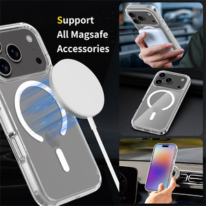 Magnetic Transparent Full-Body Shockproof Protection Case for iPhone 17