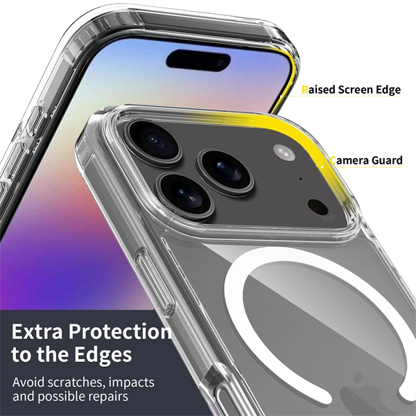 Magnetic Transparent Full-Body Shockproof Protection Case for iPhone 17