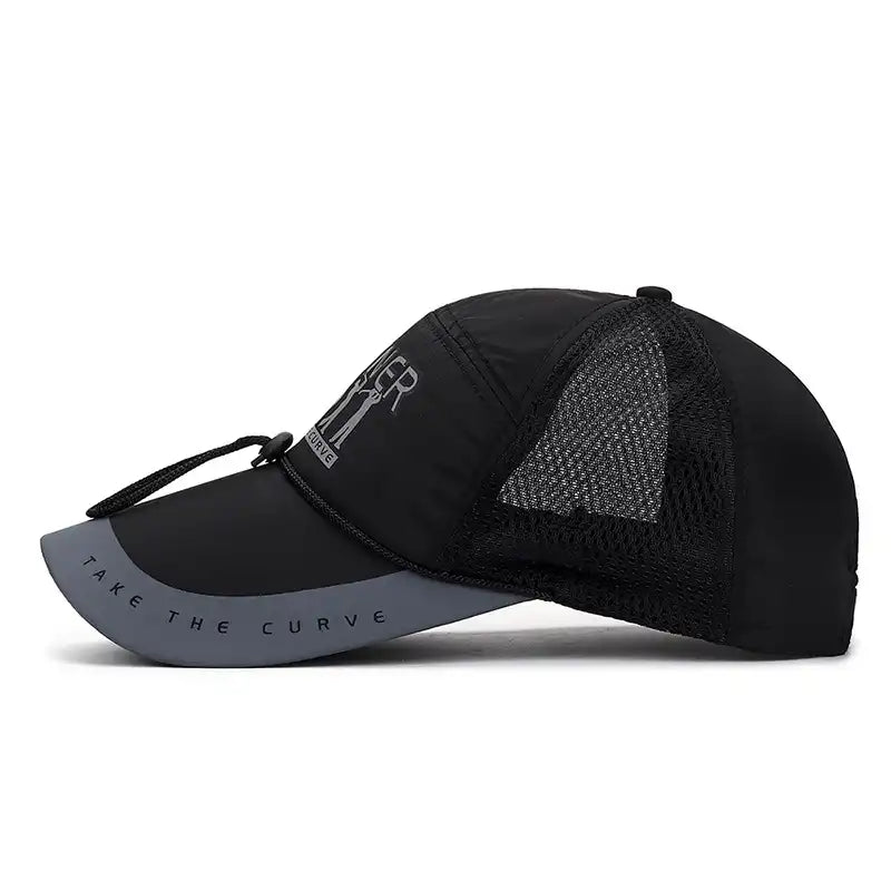 Men's Outdoor Baseball Cap with Wind Cord