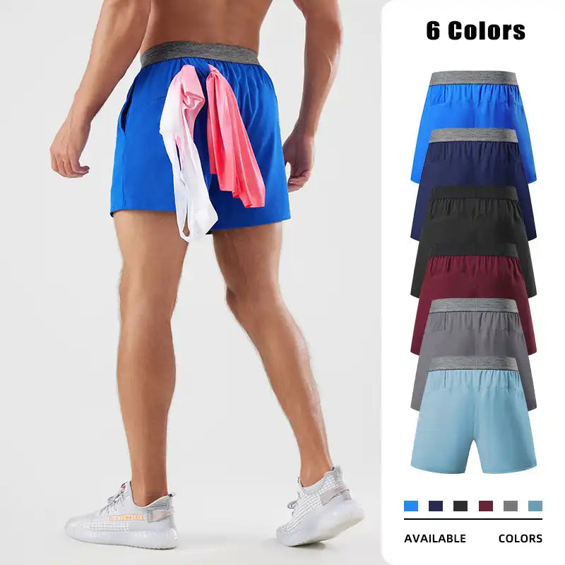 Men's Quick-Dry 4-Inch Running Shorts with Towel Loop