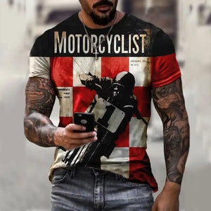 Men's Vintage Print Summer T-Shirt