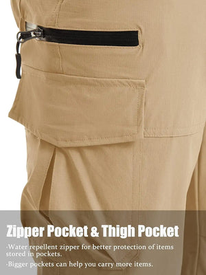 Men's Outdoor Hiking Quick Dry 3/4 Cargo Shorts