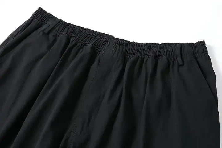 Men's Summer Cotton Cargo Pants - Oversized, High Waist