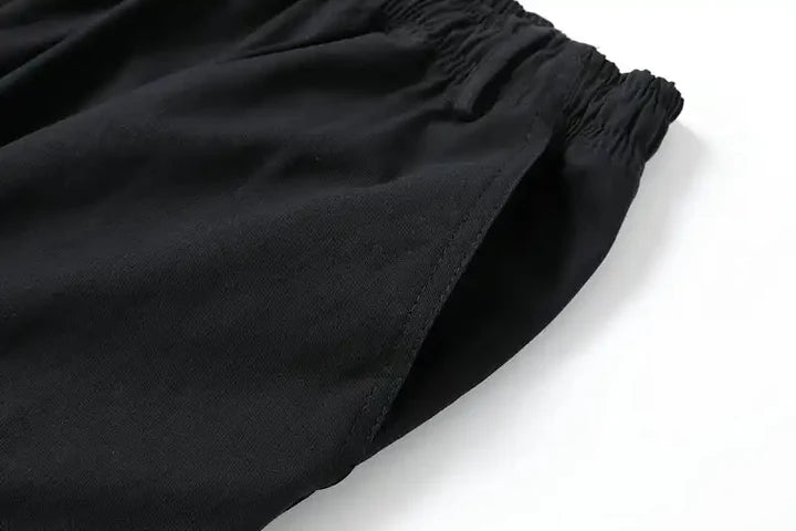 Men's Summer Cotton Cargo Pants - Oversized, High Waist