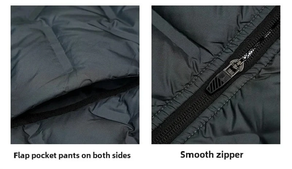 Men’s Graphene Heated Down Jacket – Windproof, Warm Winter Coat