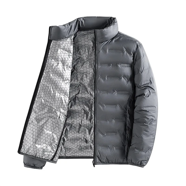 Men’s Graphene Heated Down Jacket – Windproof, Warm Winter Coat