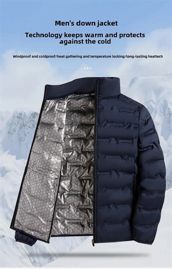 Men’s Graphene Heated Down Jacket – Windproof, Warm Winter Coat