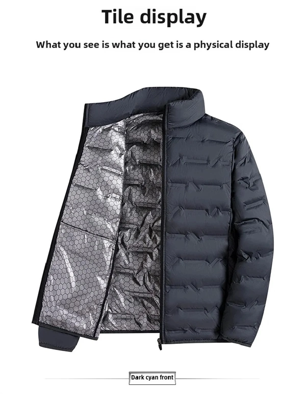Men’s Graphene Heated Down Jacket – Windproof, Warm Winter Coat