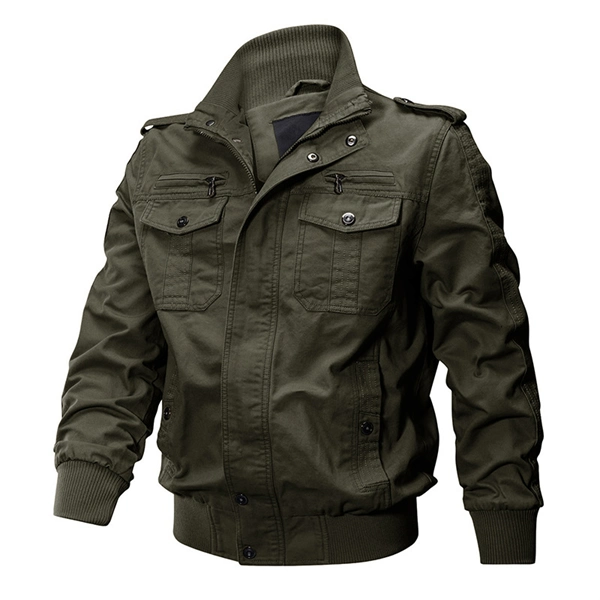Men’s Tactical Bomber Jacket – Military-Style Workwear with Multi Pockets