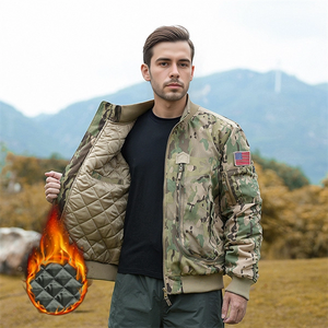 Men's Lightweight Tactical Bomber Jacket – Stand Collar Baseball Flight Coat