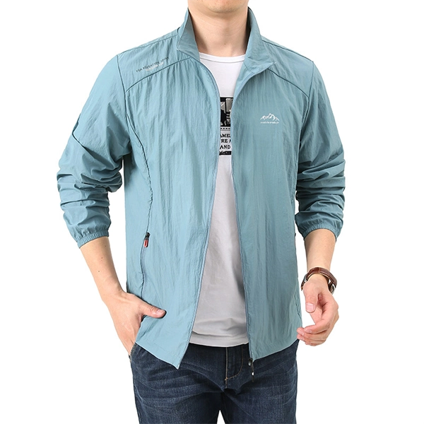 Men’s Lightweight UV Protection Jacket – Breathable Summer Windbreaker for Hiking, Fishing & Outdoor Sports