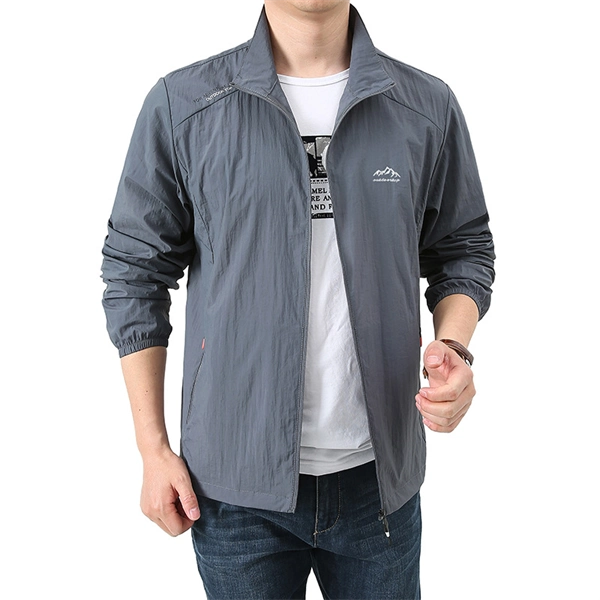 Men’s Lightweight UV Protection Jacket – Breathable Summer Windbreaker for Hiking, Fishing & Outdoor Sports