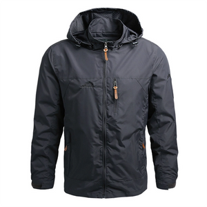 Men’s Outdoor Windbreaker Jacket – Lightweight Hiking Shell for Spring & Fall