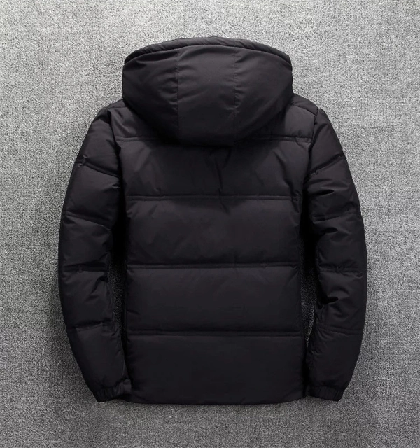 Men's Thick Winter Down Jacket - Lightweight Short Style Outdoor Coat for Cold Weather
