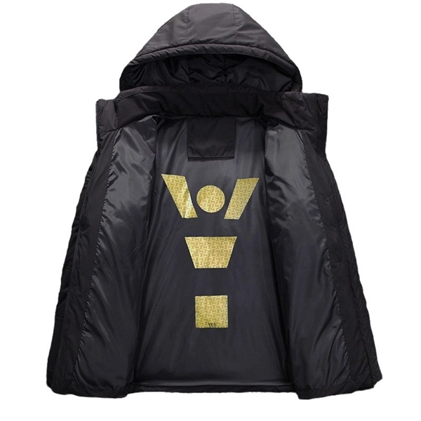 Men's Thick Winter Down Jacket - Lightweight Short Style Outdoor Coat for Cold Weather