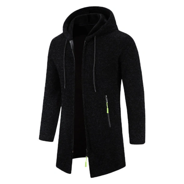 Men’s Zip-Up Hooded Jacket – Cozy & Stylish for Fall and Winter, Versatile Layering Sweatshirt