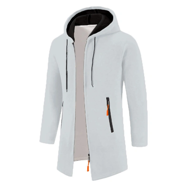 Men’s Zip-Up Hooded Jacket – Cozy & Stylish for Fall and Winter, Versatile Layering Sweatshirt