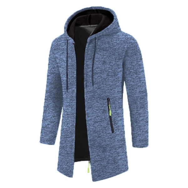 Men’s Zip-Up Hooded Jacket – Cozy & Stylish for Fall and Winter, Versatile Layering Sweatshirt