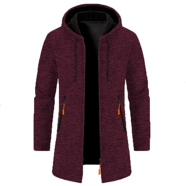 Men’s Zip-Up Hooded Jacket – Cozy & Stylish for Fall and Winter, Versatile Layering Sweatshirt
