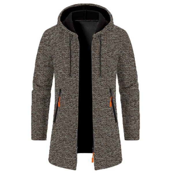 Men’s Zip-Up Hooded Jacket – Cozy & Stylish for Fall and Winter, Versatile Layering Sweatshirt