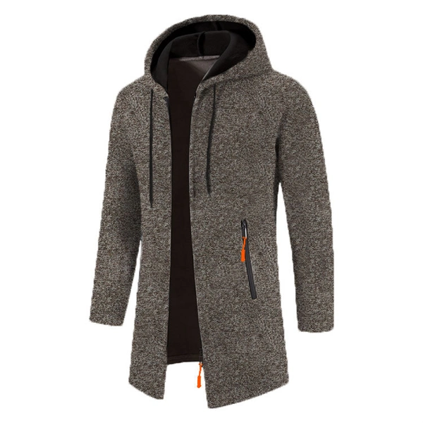 Men’s Zip-Up Hooded Jacket – Cozy & Stylish for Fall and Winter, Versatile Layering Sweatshirt