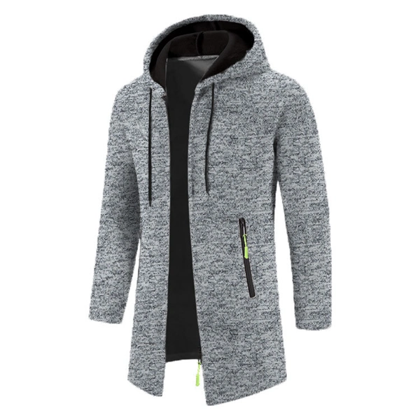 Men’s Zip-Up Hooded Jacket – Cozy & Stylish for Fall and Winter, Versatile Layering Sweatshirt